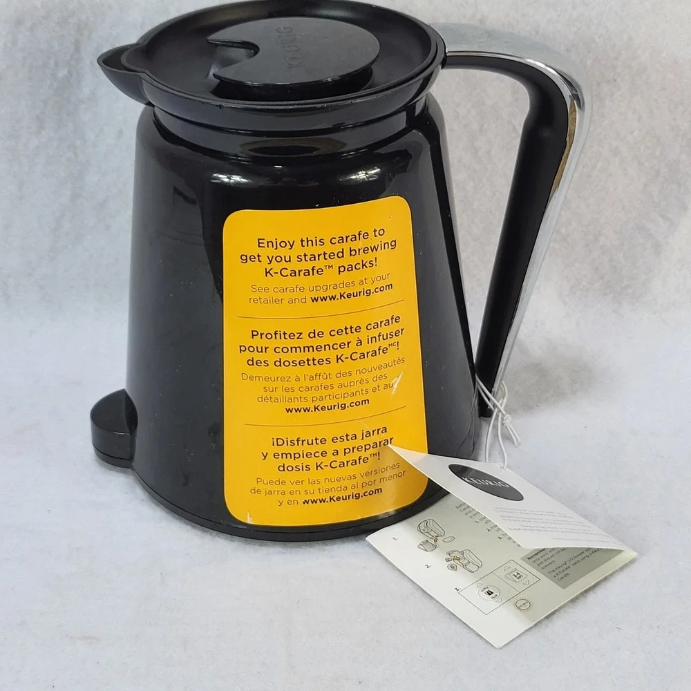 Keurig 2.0 Coffee Carafe Black Replacement Pot K Carafe Brewer Accessory Unused‎